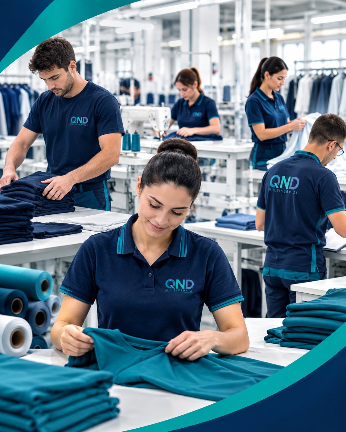 Operai tessili per aziende di abbigliamento e produzione tessile